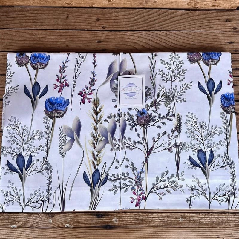 Tovaglia da tavolo Botticelli Home Iris blu - 2