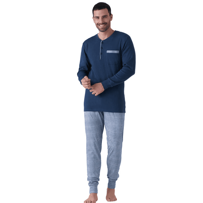 Pigiama uomo caldo cotone Karel Anthon - 4