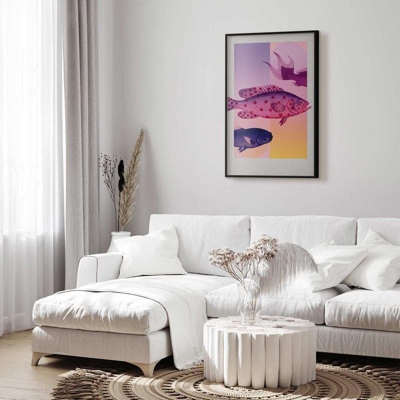 Poster - Fantastic Fish - artistic illustration of fish on a colorful background - 8