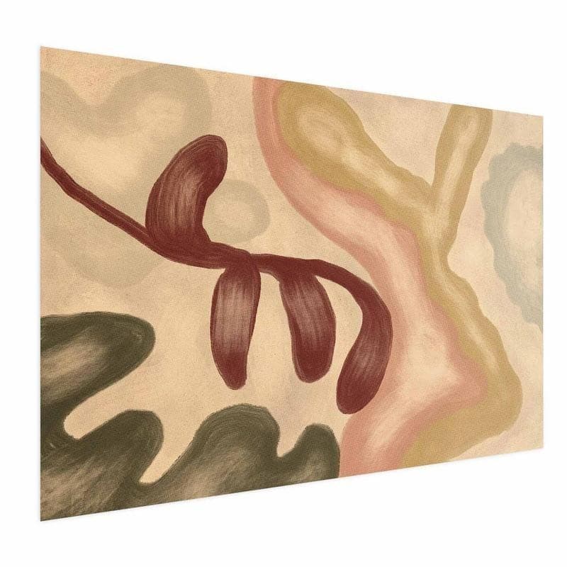 Poster - Colorful Shapes - worn figures in lime wash technique - 15