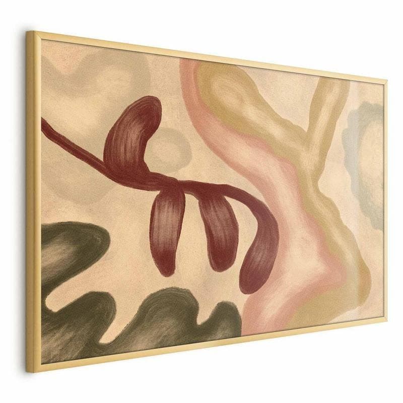 Poster - Colorful Shapes - worn figures in lime wash technique - 16