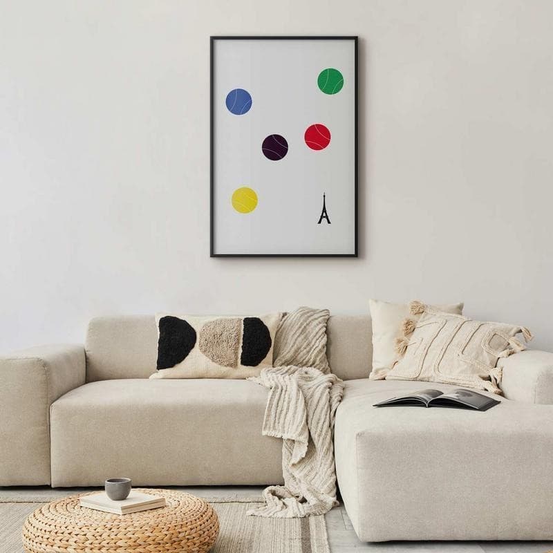 Poster - Eiffel Tower and Colorful Tennis Balls - 8