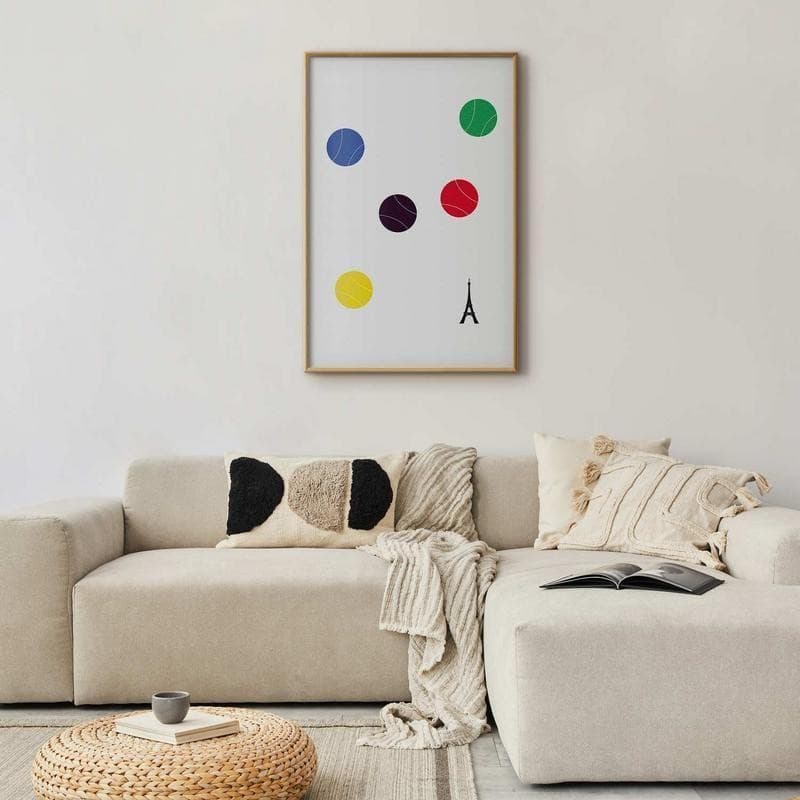Poster - Eiffel Tower and Colorful Tennis Balls - 9