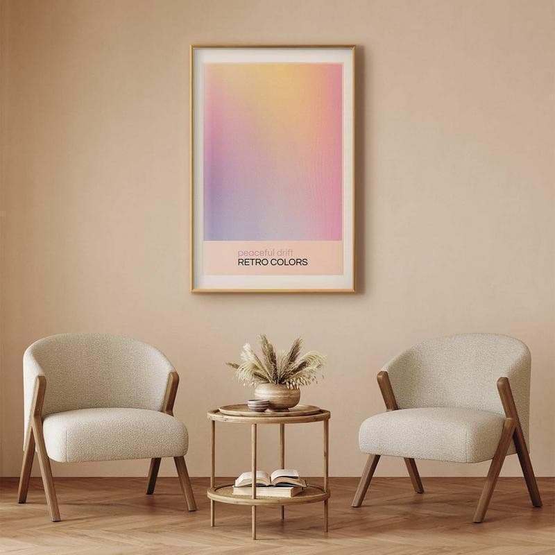 Poster - Peaceful Drift - Delicate Pastel Shades Creating a Harmonious Whole - 10