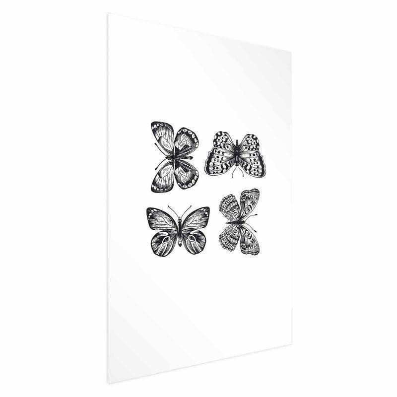 Poster - Four Butterflies - 15