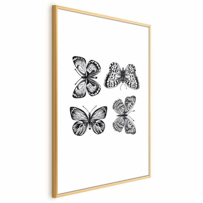 Poster - Four Butterflies - 16