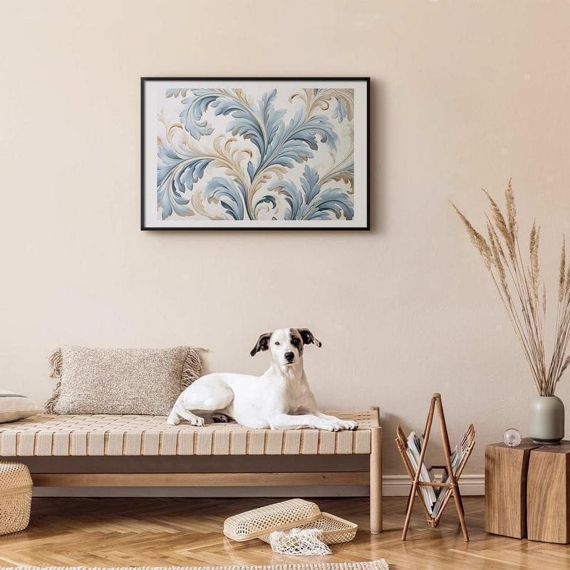 Poster - Baroque Vines in Light Colors - 11