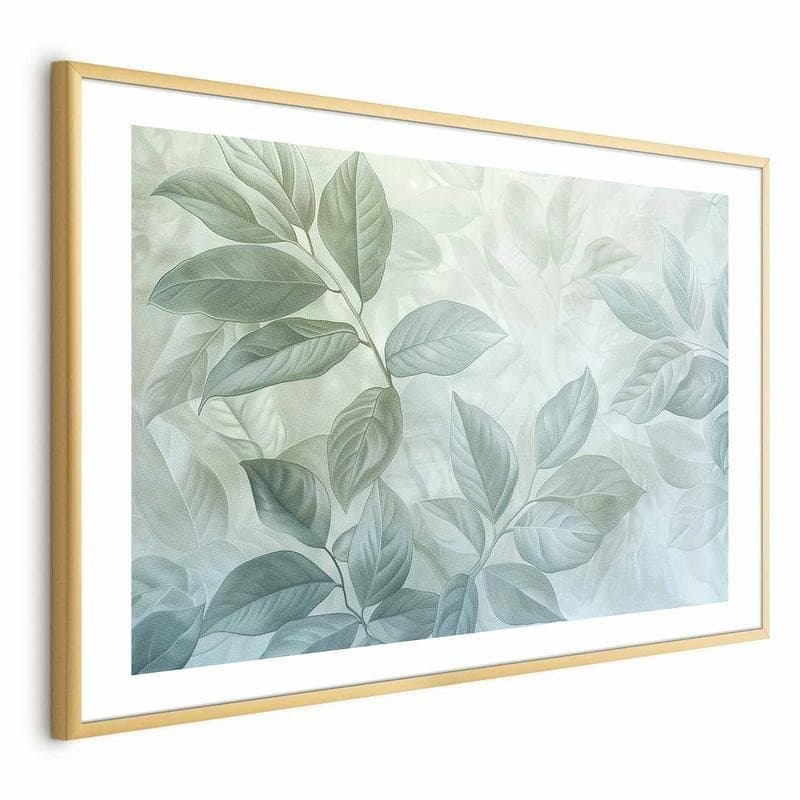 Poster - Mint Leaves - large botanical motif - 17