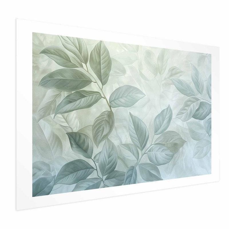 Poster - Mint Leaves - large botanical motif - 16