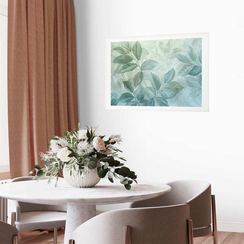 Poster - Mint Leaves - large botanical motif - 12