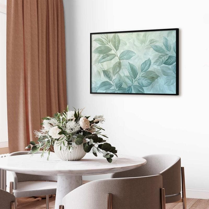 Poster - Mint Leaves - large botanical motif - 8
