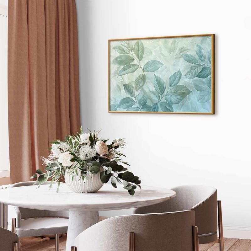 Poster - Mint Leaves - large botanical motif - 9