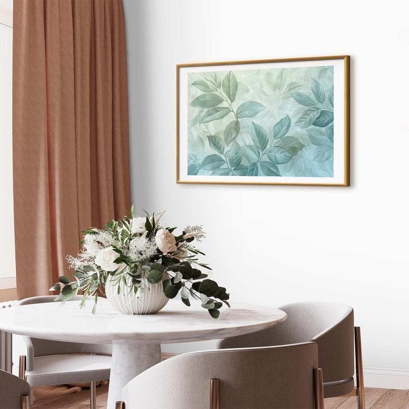 Poster - Mint Leaves - large botanical motif - 10