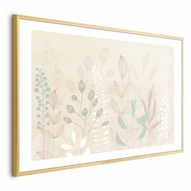 Poster - Pastel-Beige Meadow - 15