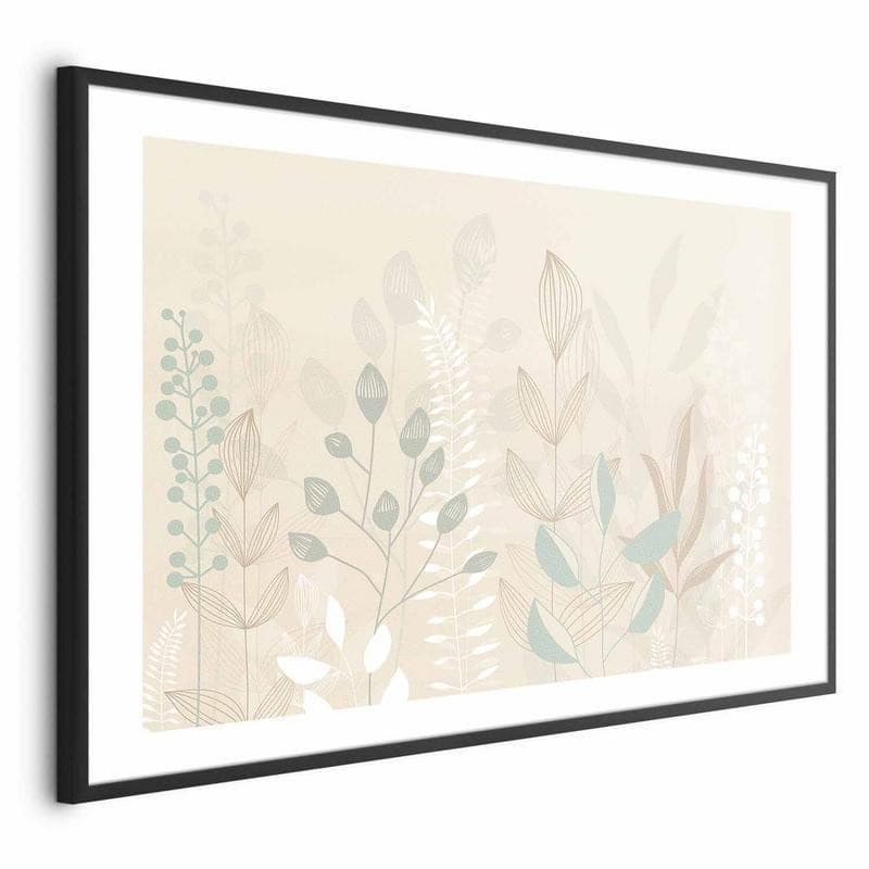 Poster - Pastel-Beige Meadow - 16