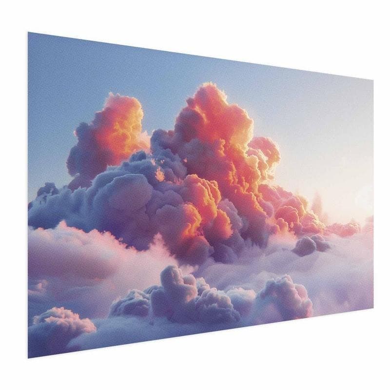 Poster - Dusk Spectacle: Clouds in Shades of Pink and Purple - 15