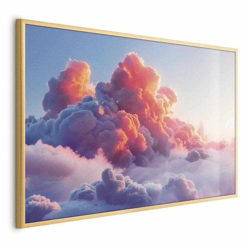 Poster - Dusk Spectacle: Clouds in Shades of Pink and Purple - 16