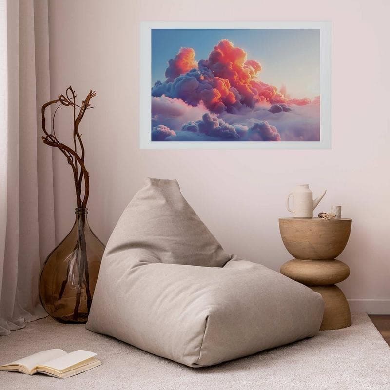 Poster - Dusk Spectacle: Clouds in Shades of Pink and Purple - 12