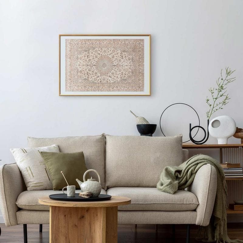 Poster - Sand Carpet - Worn Persian Rug with Rich Ornamental Motifs - 10