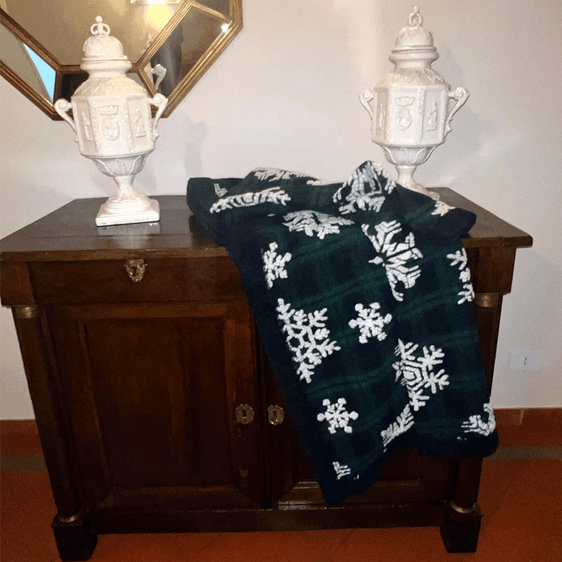 Plaid in lana fantasia scozzese Lucrezia Snow - 3