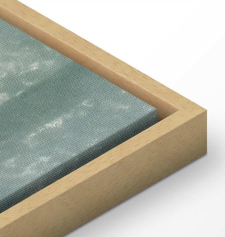 Quadro - Retro Landscape Grove Trees and Pond in Patinated Shades of Green - 15
