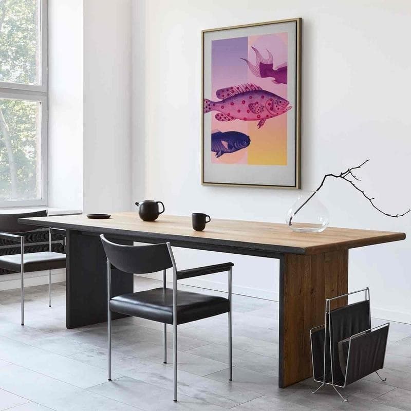 Quadro - Fish in Pastels - Stylized Fish Against Gradient Shapes - 13