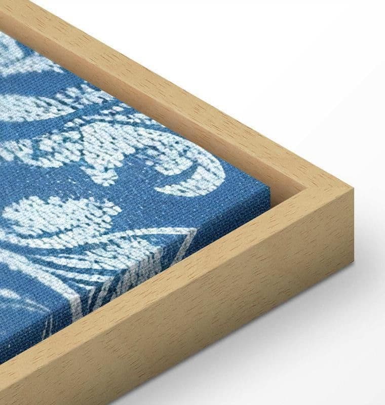 Quadro - Retro Ornament Decorative Motif in Worn Blues - 15