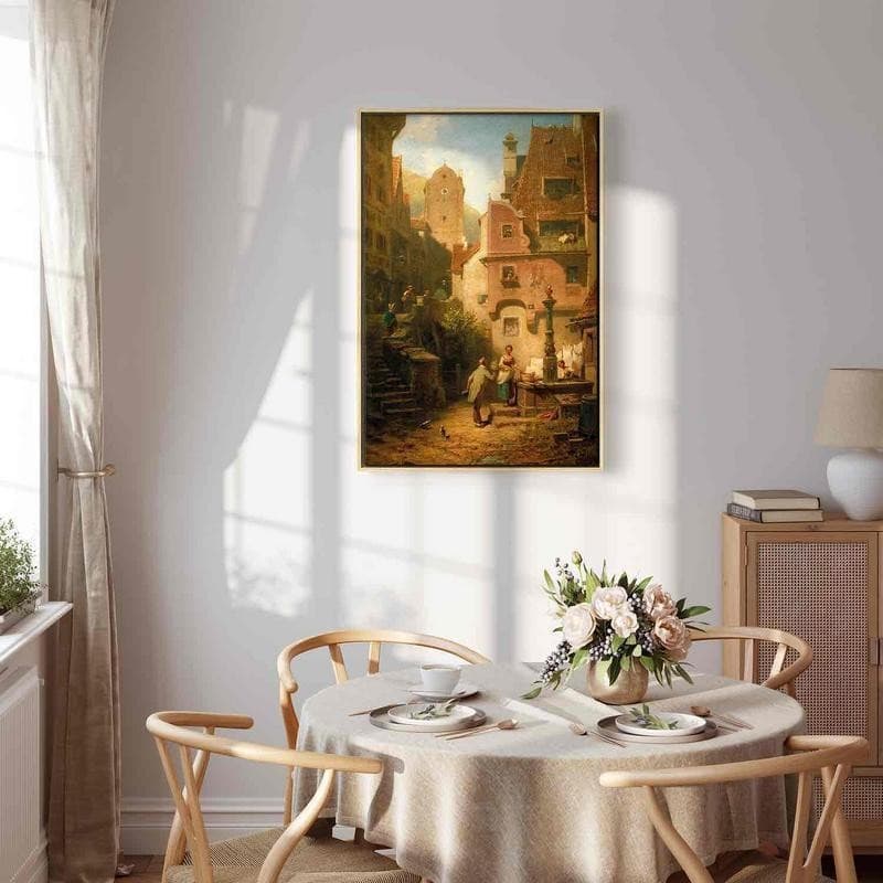 Quadro - Well-Wisher Presenting Flowers (Carl Spitzweg) - 12