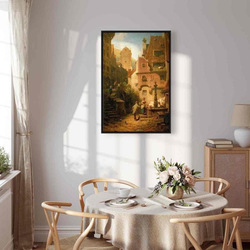 Quadro - Well-Wisher Presenting Flowers (Carl Spitzweg) - 10