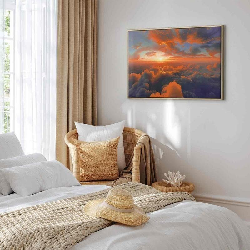 Quadro - When Dawn Tickles the Clouds: A Spectacle of Colors on the Morning Sky - 11