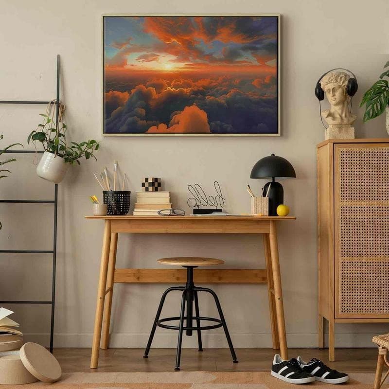 Quadro - When Dawn Tickles the Clouds: A Spectacle of Colors on the Morning Sky - 13
