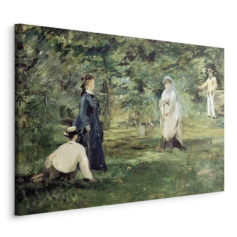 Quadro - La Partie de croquet à Paris (Edouard Manet) - 22