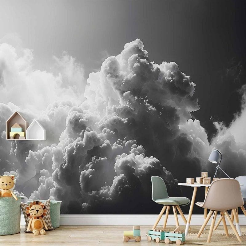Carta da parati - Extraordinary Phenomenon: The Sun Illuminating Dark Clouds - 12