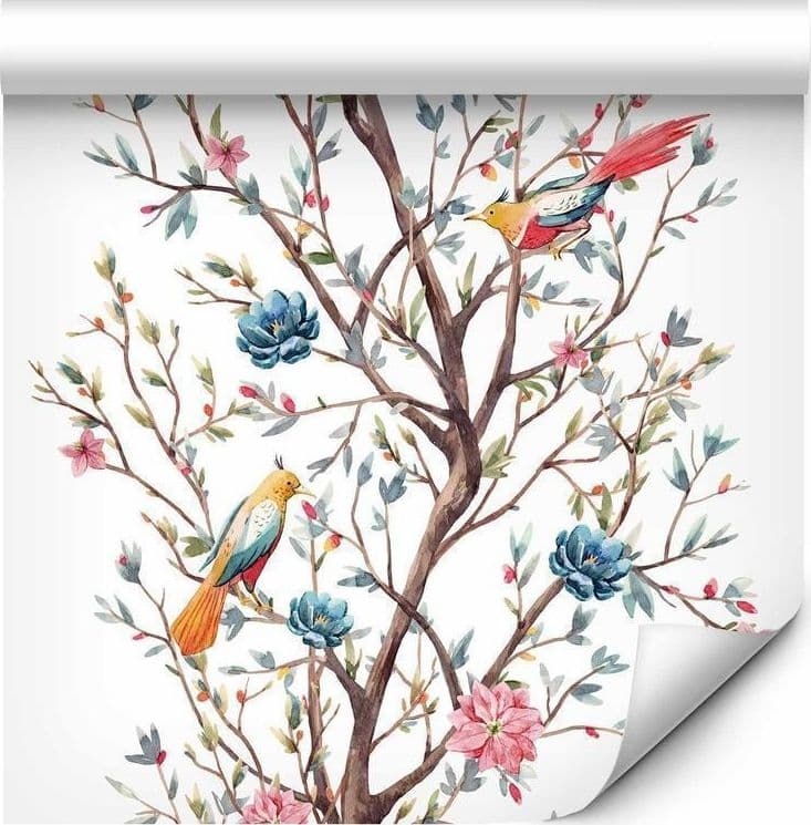 Tappezzeria murale - Birds on a Flowering Twig - 3