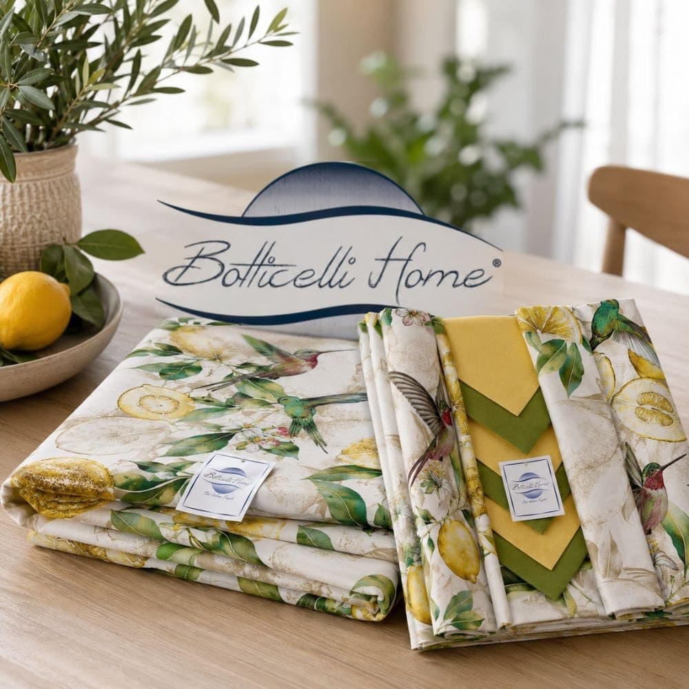 Tovaglia da tavolo con tovaglioli Botticelli Home Limonata - 4