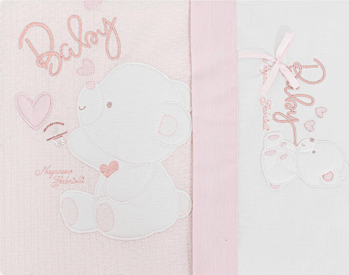 Lenzuola lettino neonato e copertina Nazareno Gabrielli Orsetto Baby in Lenzuola da lettino con sbarre Collezione Casa - Trebisacce, commercioVirtuoso.it
