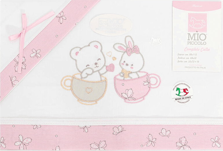 Lenzuola lettino neonato in cotone Mio piccolo Dolci emozioni in Lenzuola da lettino con sbarre Collezione Casa - Trebisacce, commercioVirtuoso.it