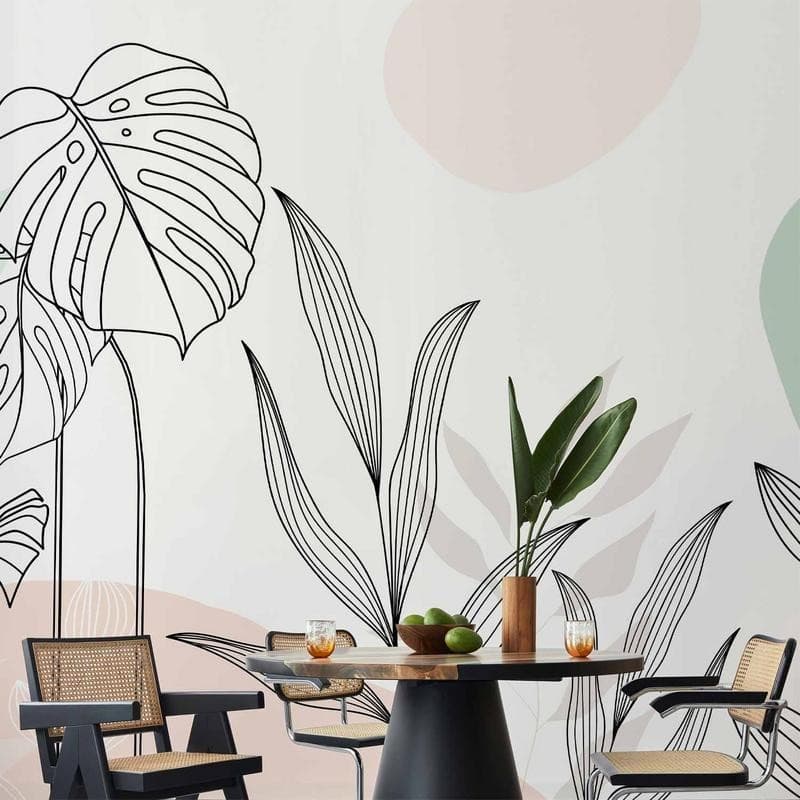 Carta da parati - Leaves in Pastels - 14