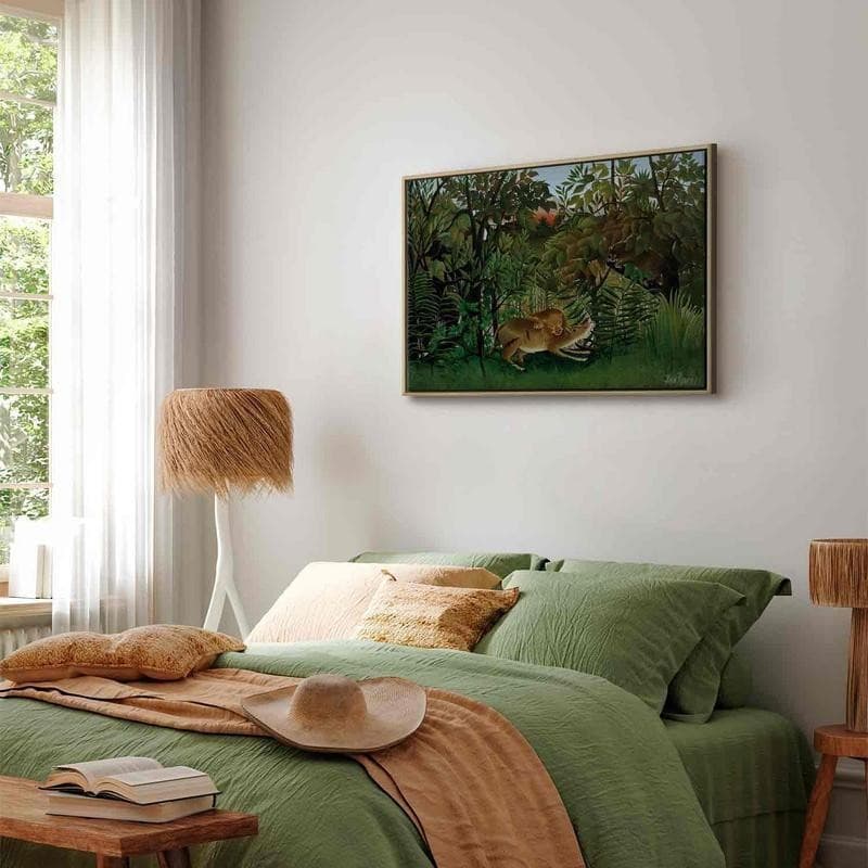 Quadro - Le Lion ayant faim se jette sur lAntilope (Henri Rousseau) - 9