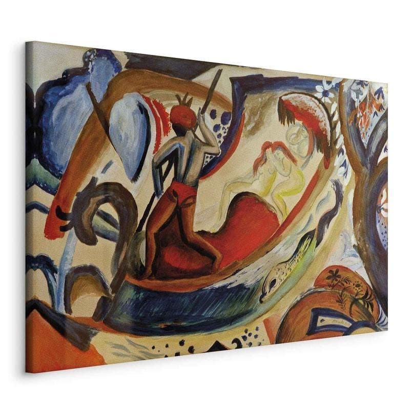 Quadro - Nackte Mädchen in der Barke (August Macke) - 22