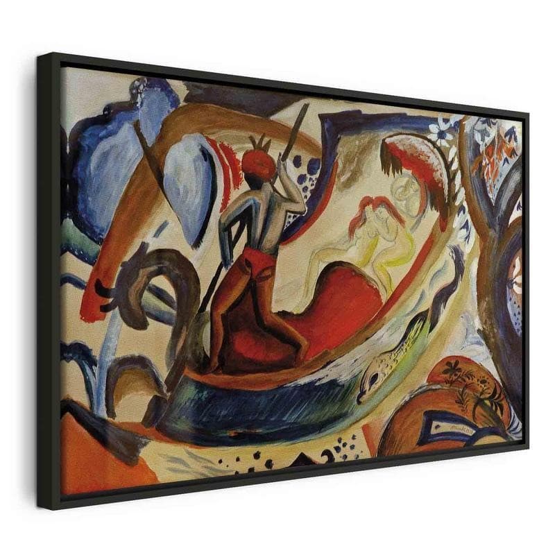Quadro - Nackte Mädchen in der Barke (August Macke) - 23