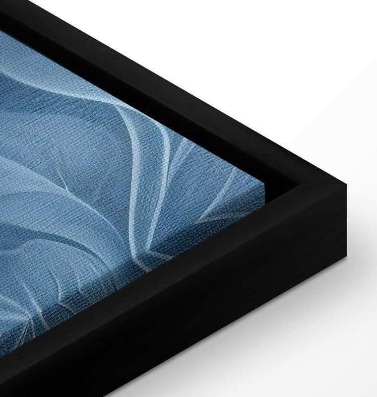 Quadro - Abstract Ornaments Dark Blue Victorian Leaves - 14