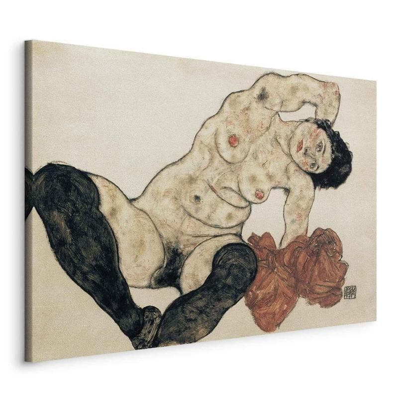 Quadro - Liegender Akt mit gelbem Handtuch (Egon Schiele) - 22