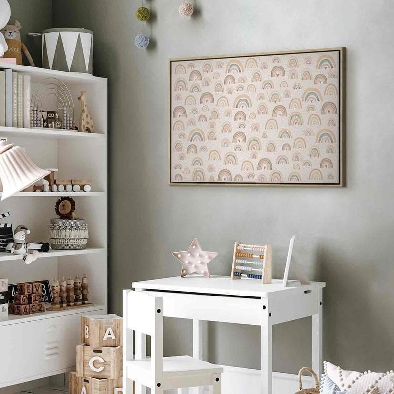 Quadro - Spring - Pastel Rainbows with Hearts on a Rainy Day - 11