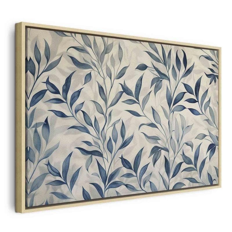 Quadro Delicate foglie blu - 21