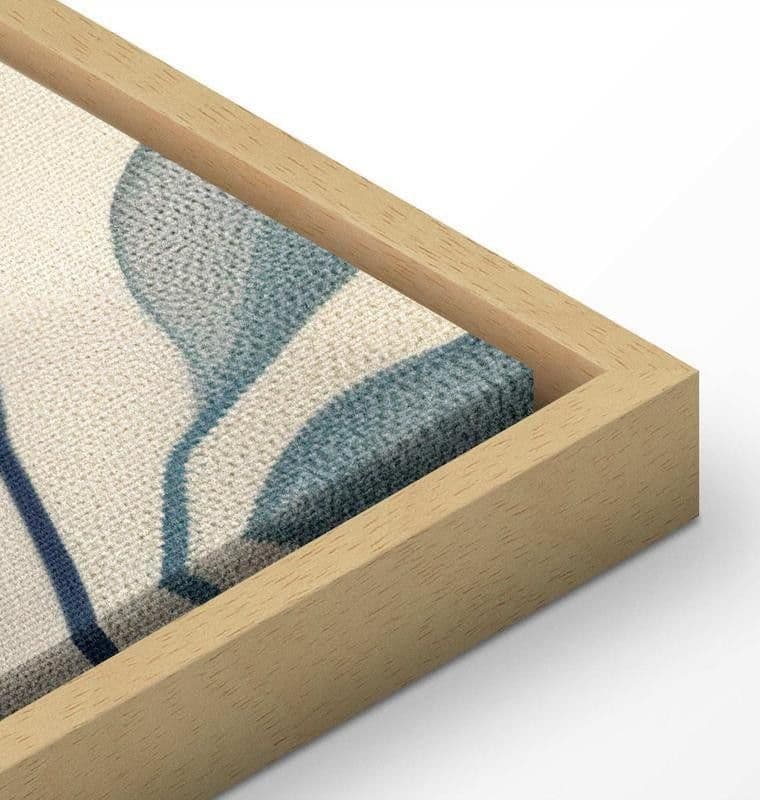 Quadro Delicate foglie blu - 15
