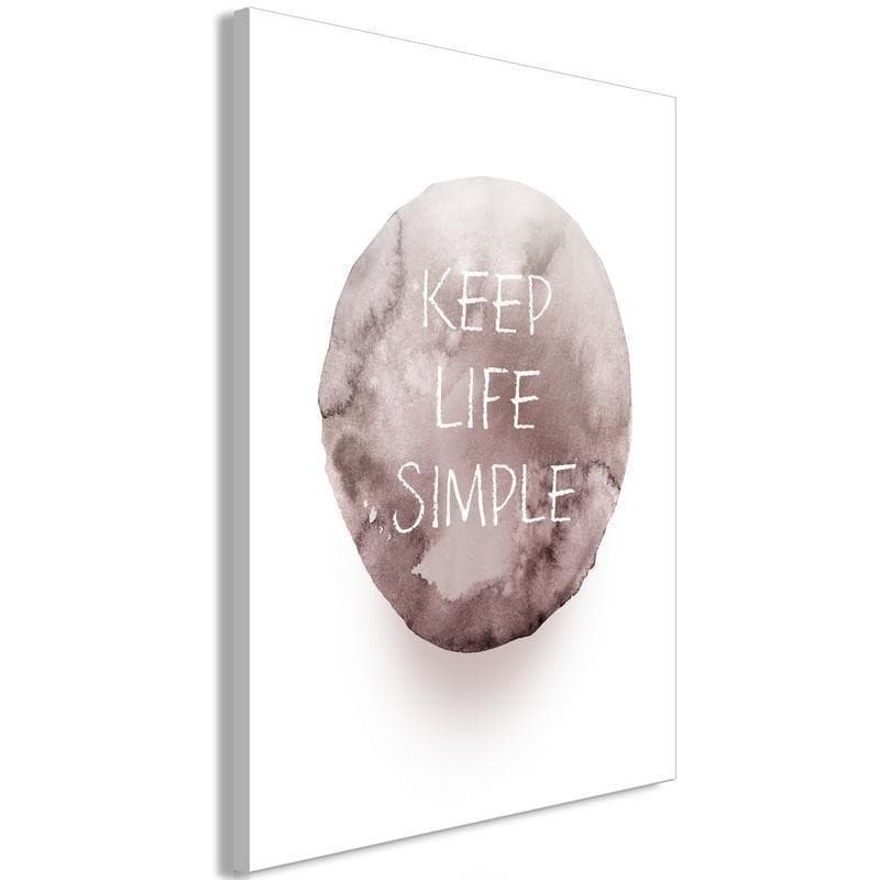 Quadro - Keep Life Simple (1 Part) Vertical - 6