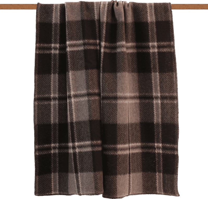 Plaid lana cotta felpata Bonnie - 2