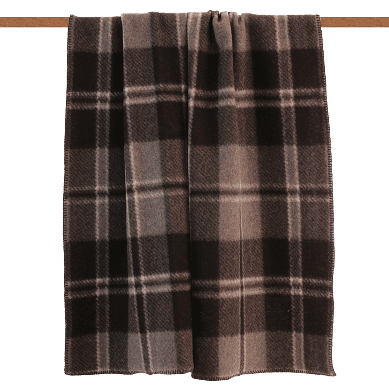 Plaid lana cotta felpata Bonnie - 2