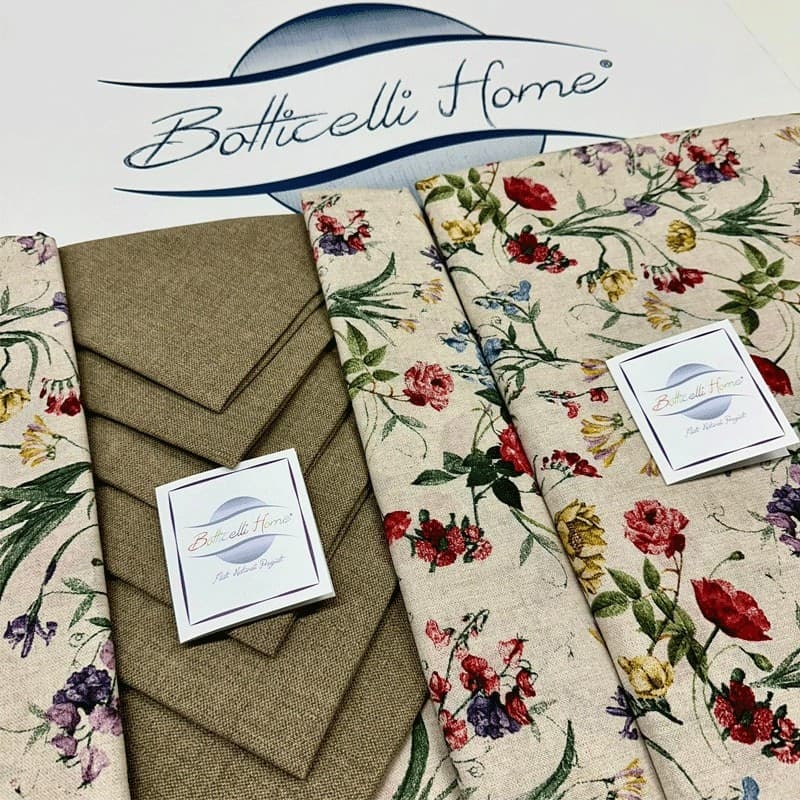 Tovaglia da tavolo con tovaglioli Procida Fiori di campo Botticelli Home - 2